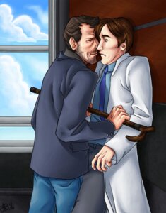 Rating: Explicit Score: 0 Tags: 2boys actor against_wall artist_request cane caucasian caucasian_male celebrity elevator gay gregory_house house_(series) hugh_laurie in_character james_wilson male male_only no_visible_genitalia robert_sean_leonard rule34 yaoi User: bunchy7s