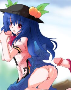 Rating: Explicit Score: 0 Tags: 1girls 2boys akihara_nakuru ass blue_hair censored clothing cum cum_trail disembodied_penis fellatio female food fruit hat headwear long_hair male multiple_penises oral peach_(fruit) penis rule34 scribble_censor semen solo solo_focus tenshi_hinanawi touhou User: bunchy7s