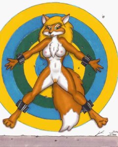 Rating: Explicit Score: 0 Tags: 4:5 anthro bdsm belly blonde_hair bondage bound bounder_fox breasts canid canine chest_tuft dipstick_tail e621 female fox fur genitals hair looking_at_viewer low_res mammal markings navel nipples orange_body orange_fur pointy_ears prick_ears solo spread_legs spreading submissive submissive_female tail tail_markings target tom_bates tuft vulva white_belly white_body white_fur User: bunchy7s
