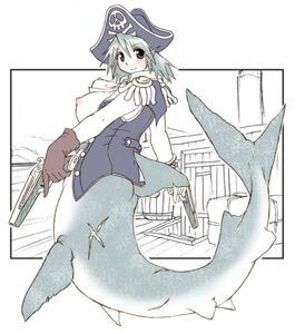 Rating: Questionable Score: 0 Tags: 5_fingers animal_humanoid aquatic aquatic_humanoid areola big_breasts blue_hair blush breasts brown_eyes clothing dorsal_fin dual_wielding e621 exposed_breasts eyebrows female fin fingers fish fish_humanoid flintlock flintlock_pistol gloves great_white_shark gun hair handgun handwear hat headgear headwear holding_gun holding_handgun holding_object holding_pistol holding_ranged_weapon holding_weapon humanoid humanoid_hands jolly_roger mackerel_shark merfolk nipples non-mammal_breasts non-mammal_nipples pirate pistol ranged_weapon scar shark skull_and_crossbones solo split_form unknown_artist weapon white_shark User: bunchy7s