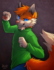 Rating: Safe Score: 0 Tags: 2014 5_fingers abstract_background anthro biped blue_eyes bottomwear canid canine claws clothed clothing digital_media_(artwork) dipstick_ears dipstick_tail e621 ear_markings falvie fingers fist fox fully_clothed fur glowing glowing_eyes grey_body grey_fur hair happy looking_at_viewer looking_back male mammal markings multicolored_ears multicolored_tail orange_body orange_fur orange_hair pants pawpads paws pink_nose raised_arm raised_fist raised_hand red_fox sharp_teeth short_hair simple_background smile snarling solo standing sweater tail tail_markings teeth topwear true_fox white_body white_fur young young_anthro zilch_(zilchfox) User: bunchy7s