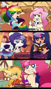 Rating: Questionable Score: 0 Tags: 2013 alternate_species alternative_fashion applejack_(mlp) black_bars blonde_hair blue_body blue_eyes blue_fur casual_lolita clothed clothing comic cowboy_hat dialogue e621 english_text female fluttershy_(mlp) friendship_is_magic fur green_eyes group hair hasbro hat headgear headwear hi_res human humanized j-fashion kleekay423 letterbox lolita_(fashion) mammal multicolored_hair my_little_pony not_furry outside panty_and_stocking_with_garterbelt parody pink_eyes pink_hair pinkie_pie_(mlp) purple_body purple_eyes purple_fur purple_hair rainbow_dash_(mlp) rainbow_hair rarity_(mlp) style_emulation text tomboy twilight_sparkle_(mlp) two_tone_hair User: bunchy7s