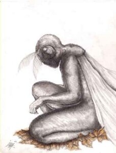 Rating: Safe Score: 0 Tags: ambiguous_gender antennae_(anatomy) arthropod big_eyes cryptid cryptozoology e621 humanoid imaksketchpad insect insect_wings kneeling leaf lepidopteran low_res moth mothman side_view solo wings User: bunchy7s