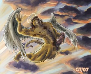 Rating: Explicit Score: 0 Tags: angel anthro armpit_hair balls bodily_fluids body_hair cloud cum e621 erection feathered_wings feathers felid flying genital_fluids genitals gtskunkrat halo humanoid_genitalia humanoid_penis lion male mammal masturbation midair muscular muscular_anthro muscular_male nude outside pantherine penile penile_masturbation penis sky skyscape solo tail wings User: bunchy7s