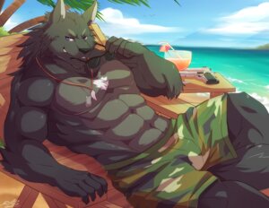 Rating: Safe Score: 0 Tags: 2014 abs anthro athletic beach beverage biceps big_muscles black_body black_fur blue_eyes bottomwear canid canine canis clothed clothing detailed_background digital_media_(artwork) dog_tags e621 eyewear food fur grey_body grey_fur gun male mammal muscular muscular_anthro muscular_male outside pecs rabbity ranged_weapon sand seaside shorts sky solo sonic_wolfe summer sunglasses swimming_trunks swimwear topless water weapon wolf User: bunchy7s