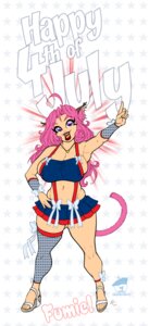 Rating: Safe Score: 0 Tags: breasts cleavage clothed clothing e621 english_text felid female fumie_(character) graphicbrat hair holidays jewelry lipstick makeup mammal necklace pink_hair purple_eyes side_boob solo text User: bunchy7s