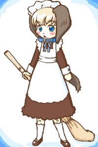 Rating: Safe Score: 0 Tags: 2:3 aliasing anthro biped blue_eyes broom canid canine canis cel_shading cleaning_tool clothed clothing collar digital_media_(artwork) domestic_dog e621 female footwear front_view fully_clothed fur hair holding_object humanoid_hands kemono kin-shun legwear looking_at_viewer low_res maid_uniform mammal mary_janes open_mouth ribbons shaded shoes simple_background socks solo standing toony uniform white_background User: bunchy7s