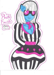 Rating: Questionable Score: 0 Tags: 2012 anthro anthrofied blue_body blue_fur breasts cleavage clothed clothing e621 earth_pony equid equine eyewear female friendship_is_magic fur glasses hair hasbro hi_res horse long_hair mammal my_little_pony photo_finish_(mlp) pony short_hair shydeathkitty signature solo text white_hair User: bunchy7s