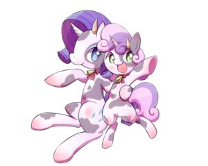 Rating: Safe Score: 0 Tags: 2014 alternate_species blue_eyes bovid bovine cattle cowbell cutie_mark dairy_cattle duo e621 equid equine fan_character female feral friendship_is_magic green_eyes hair hasbro holstein_friesian_cattle horn mammal mottled mottled_body my_little_pony mythological_creature mythological_equine mythology open_mouth piebald piebald_body raricow_(mlp) rarity_(mlp) sibling_(lore) simple_background sister_(lore) sisters_(lore) sweetie_belle_(mlp) unicorn unknown_artist white_background young young_feral User: bunchy7s