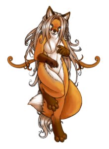 Rating: Questionable Score: 0 Tags: anthro breasts canid canine dipstick_tail e621 featureless_breasts female fox hair hi_res long_hair looking_at_viewer mammal markings multicolored_tail nude pira simple_background solo tail tail_markings white_background User: bunchy7s