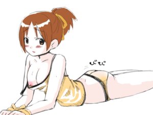 Rating: Questionable Score: 0 Tags: blush bondage bound_wrists breast_slip breasts brown_eyes brown_hair camisole cleavage female female_only hands_tied human human_only k-on! lying nipple_slip nipples on_stomach one_breast_out panties ponytail rule34 simple_background solo strap_slip tied_hair ui_hirasawa_(k-on!) underwear yukita_chika User: bunchy7s