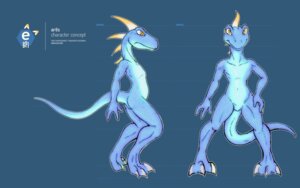 Rating: Safe Score: 0 Tags: 16:10 anthro ares_(darkdoomer) claws darkdoomer dinosaur dromaeosaurid e621 english_text featureless_crotch hi_res male mascot model_sheet prehistoric_species reptile saurischian scalie side_view simple_background solo spread_legs spreading tail text theropod toe_claws velociraptor widescreen User: bunchy7s