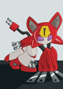 Rating: Safe Score: 0 Tags: 2009 alkevin cord e621 feline_ears female machine medabots peppercat purple_eyes red_body robot robot_anthro solo tail User: bunchy7s