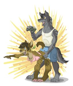 Rating: Questionable Score: 0 Tags: anthro bent_over binoculars bottomwear canid canine canis clothed clothing duo e621 female fully_clothed gesture hand_gesture hyenarussell male mammal pointing romantic romantic_couple shirt shorts simple_background smile tail topwear white_background wolf User: bunchy7s
