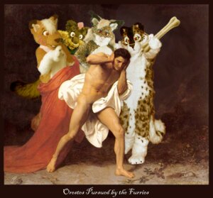 Rating: Safe Score: 0 Tags: 1862 19th_century 4_toes 5_toes ancient_art anthro belly biped bone brown_body brown_fur censored classical clothed clothing convenient_censorship costume e621 english_text european_mythology feet fingers fur fursecution fursuit grandfathered_content greek_mythology group holding_object human humor inspired_by_formal_art male mammal markings mascot meme mod multicolored_body multicolored_fur mythology orestes partially_clothed pink_markings red_eyes shopped tail text the_remorse_of_orestes third-party_edit toes traditional_media_(artwork) white_belly white_body white_fur william-adolphe_bouguereau User: bunchy7s