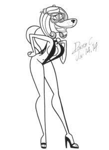Rating: Questionable Score: 0 Tags: 2014 anthro bedroom_eyes big_breasts biped blu3danny breasts cleavage clothed clothing cougar counting_cougar e621 eyewear felid feline female footwear glasses half-closed_eyes hi_res high_heeled_sandals high_heels mammal monochrome narrowed_eyes nickelodeon one-piece_swimsuit sandals seductive shoes sling_bikini solo swimwear t.u.f.f._puppy whisker_spots User: bunchy7s