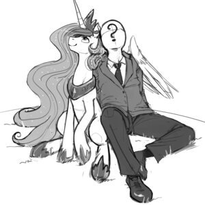 Rating: Safe Score: 0 Tags: 1:1 2013 4chan_anon_(character) ?_face accessory anon clothing crown digital_drawing_(artwork) digital_media_(artwork) duo e621 equid equine feathered_wings feathers female feral friendship_is_magic grass greyscale hair hasbro headgear horn human jewelry kevinsano long_hair looking_up male mammal monochrome my_little_pony mythological_creature mythological_equine mythology necklace necktie outside plant princess_celestia_(mlp) sitting suit winged_unicorn wings User: bunchy7s
