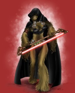 Rating: Safe Score: 0 Tags: 4:5 abstract_background alien alien_humanoid anthro armband armor bikini bikini_armor bikini_plate bikini_top bottomwear cape chain clenched_teeth cloak clothing convincing_weapon crotch_apron e621 energy_sword energy_weapon female holding_object holding_weapon hood hood_up humanoid lightsaber lightsaber_polearm loincloth mammal melee_weapon red_background red_lightsaber saw simple_background sith solo star_wars swimwear sword teeth thebionicclam tools two-piece_swimsuit unconvincing_armor weapon wookiee yellow_eyes User: bunchy7s