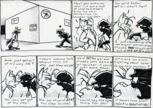 Rating: Questionable Score: 0 Tags: anthro argument black_and_white canid canine canis clothed clothing comic darke_katt dialogue domestic_cat duo e621 english_text eric_schwartz felid feline felis female logic mammal monochrome pen_(artwork) tail text traditional_media_(artwork) vermilion_violator wolf User: bunchy7s Rating: Questionable Score: 0 Tags: anthro argument black_and_white canid canine canis clothed clothing comic darke_katt dialogue domestic_cat duo e621 english_text eric_schwartz felid feline felis female logic mammal monochrome pen_(artwork) tail text traditional_media_(artwork) vermilion_violator wolf User: bunchy7s