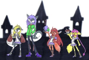 Rating: Safe Score: 0 Tags: anthro blonde_hair blue_eyes canid canine canis clothing detailed_background domestic_dog e621 fenn fenn_(artist) fluffy fluffy_tail grey_hair group hair husky lesterhusky long_hair male mammal multicolored_body multicolored_clothing nordic_sled_dog purple_hair red_body red_hair spitz tail yellow_body User: bunchy7s