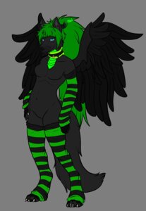 Rating: Questionable Score: 0 Tags: absurd_res alpha_channel anthro breasts canid canine chocolate_cookie_(neroma) clothing collar digitigrade e621 feathered_wings feathers female hi_res horn legwear mammal ozerliano scales solo stockings tail wings User: bunchy7s