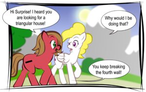 Rating: Safe Score: 0 Tags: 2012 ask_pun blonde_hair brown_hair comic cutie_mark dialogue duo e621 earth_pony english_text equid equine fan_character feathered_wings feathers female feral green_eyes hair hasbro horse humor mammal mlp_g1 my_little_pony mythological_creature mythological_equine mythology outside pegasus plant pony pre-g4 pun pun_pony purple_eyes quadruped sky sun surprise_(pre-g4) tail text tree tumblr unknown_artist white_body white_feathers wings wood User: bunchy7s