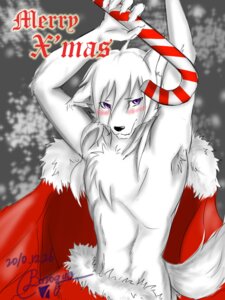 Rating: Safe Score: 0 Tags: 2010 3:4 5_fingers anthro armpit_hair baroque_(artist) blush body_hair candy candy_cane canid canine canis christmas dated dessert e621 fingers food fur hair holidays male mammal purple_eyes signature solo tail white_body white_fur white_hair wolf User: bunchy7s