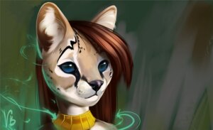 Rating: Safe Score: 0 Tags: 2012 anthro black_nose blue_eyes brown_hair e621 felid feline female hair jewelry long_hair mammal necklace serval solo vagabondbastard User: bunchy7s