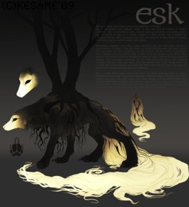 Rating: Safe Score: 0 Tags: ambiguous_gender black_eyes black_sclera brown_background brown_body brown_fur canid canine claws digital_media_(artwork) e621 elemental_creature esk_(character) flora_fauna footprint full-length_portrait fur glowing hi_res kesame_(artist) long_tail lore mammal markings pawprint plant portrait profile roots simple_background solo sullivan tail treant tree unknown_species what white_markings witherlings wood User: bunchy7s