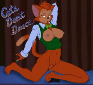Rating: Explicit Score: 0 Tags: anthro arm_behind_head barefoot bottomless breasts brown_fur cat cats_don't_dance claws clothes color danny female female_only fur furry furry_breasts furry_ears furry_tail green_eyes kneeling looking_right nipples open_eyes open_mouth pussy rule34 rule_63 solo tail tan_fur vulva User: bunchy7s