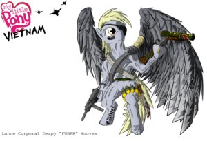 Rating: Safe Score: 0 Tags: ammunition anthro anthrofied bandolier blonde_hair blood bodily_fluids derpy_hooves_(mlp) e621 equid equine explosives facial_markings feathered_wings feathers female friendship_is_magic fur grenade grenade_launcher grey_body grey_feathers grey_fur gun hair hasbro head_markings hi_res knife m3_grease_gun m79 mammal markings my_little_pony mythological_creature mythological_equine mythology pegasus ranged_weapon simple_background solo springfield_armory tail tattoo unknown_artist vietnam weapon what_has_science_done white_background wings yellow_eyes User: bunchy7s