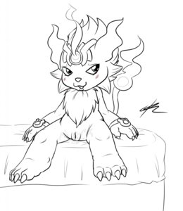 Rating: Explicit Score: 0 Tags: bad_anatomy coronamon digimon digimon_(species) female fur line_art pussy rule34 vagina User: bunchy7s