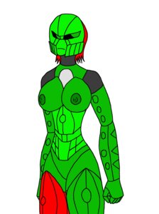 Rating: Questionable Score: 0 Tags: absurd_res bionicle breasts darkness789 e621 female green_body hair hi_res lego moc nipples red_hair simple_background solo toa white_background User: bunchy7s