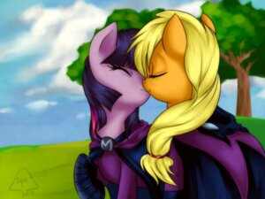 Rating: Safe Score: 0 Tags: 2011 4:3 applejack_(mlp) blonde_hair clothed clothed_feral clothing detailed_background digital_media_(artwork) duo e621 earth_pony equid equine eyelashes eyes_closed female female/female feral friendship_is_magic fully_clothed fully_clothed_feral fur hair hasbro hooves horse kiss_on_lips kissing mammal mare_do_well_(mlp) melancholysanctuary multicolored_hair my_little_pony orange_body outside pony portrait purple_body purple_fur purple_hair quadruped raised_hoof romantic romantic_couple three-quarter_portrait twilight_sparkle_(mlp) two_tone_hair User: bunchy7s
