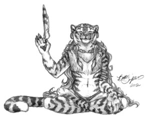 Rating: Questionable Score: 0 Tags: 2002 anthro crossed_legs crosslegged_pose damalia e621 ear_piercing eyes_closed feathers felid graphite_(artwork) greyscale hinduism male mammal meditation monochrome pantherine peaceful piercing religion sitting solo tail tiger traditional_media_(artwork) User: bunchy7s
