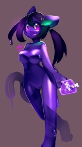 Rating: Questionable Score: 0 Tags: 2012 anthro big_eyes biped black_nose blush breasts child digital_media_(artwork) domestic_cat e621 felid feline felis female food food_creature glistening goo_creature hair hi_res holding_object hybrid jelly_(food) jj_(character) kanel leaf looking_at_viewer mammal nipples nude purple_body purple_eyes purple_hair simple_background slime smile solo standing tongue translucent young User: bunchy7s