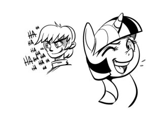 Rating: Safe Score: 0 Tags: 4:3 black_and_white black_line_art bodily_fluids digital_drawing_(artwork) digital_media_(artwork) duo e621 equid equine female feral friendship_is_magic fur hair hasbro headshot_portrait horn human kevinsano line_art looking_at_viewer mammal monochrome my_little_pony mythological_creature mythological_equine mythology one_eye_closed portrait saliva sketch smile teeth text tongue twilight_sparkle_(mlp) unicorn User: bunchy7s
