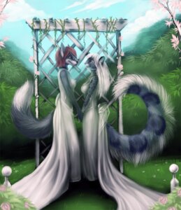 Rating: Safe Score: 0 Tags: anthro big_tail canid canine clothing cloud collar danji-isthmus detailed_background digital_media_(artwork) digital_painting_(artwork) dress duo e621 eye_contact eyewear felid female female/female fox glasses hand_holding leopard_spots looking_at_another mammal outside painting_(artwork) pantherine romantic romantic_ambiance romantic_couple sky snow_leopard spots tail wedding wedding_dress User: bunchy7s Rating: Safe Score: 0 Tags: anthro big_tail canid canine clothing cloud collar danji-isthmus detailed_background digital_media_(artwork) digital_painting_(artwork) dress duo e621 eye_contact eyewear felid female female/female fox glasses hand_holding leopard_spots looking_at_another mammal outside painting_(artwork) pantherine romantic romantic_ambiance romantic_couple sky snow_leopard spots tail wedding wedding_dress User: bunchy7s