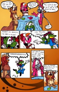 Rating: Safe Score: 0 Tags: angry anthro aquatic bound bunny_costume canid canine chicken_costume clothing comic cosplay costume david_hopkins e621 english_text female fish forced forced_cosplay fox group hi_res lizard male mammal otter_suit reptile rope scalie shark tea_party text User: bunchy7s