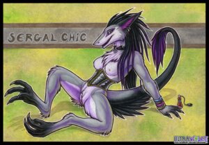 Rating: Explicit Score: 0 Tags: 2011 anthro breasts clitoris clothing collar corset e621 ear_piercing female genitals lingerie mammal nipples nude piercing sergal solo spread_legs spreading tail topwear ultraviolet vulva User: bunchy7s