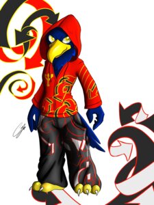Rating: Safe Score: 0 Tags: 2012 3:4 3_toes acethebigbadwolf anthro avian avian_feet barefoot beak biped bird bottomwear brian_(acethebigbadwolf) clothing directional_arrow e621 falcon falconid feathers feet graffiti hi_res hoodie male oversized_bottomwear oversized_clothing oversized_pants pants plantigrade smile solo standing streetwear talons toes topwear yellow_eyes User: bunchy7s