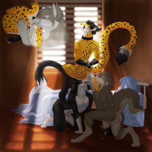 Rating: Explicit Score: 0 Tags: all_fours anal anthro anthrofied anus backsack ball_fondling ball_lick ball_nuzzling balls bdsm bed bedroom black_hair black_penis blackwater blue_eyes bodily_fluids bondage bound canid canine canis cheetah collar cutaway digitigrade domestic_cat dominant dominant_male e621 erection eyes_closed felid feline felis fondling furniture genital_fluids genitals group group_sex hair hand_on_another's_butt hand_on_butt inside knot licking lunge_pose male male/male male_penetrated male_penetrating male_penetrating_male mammal masturbating_while_rimming masturbation oral oral_sandwich penetration penile penile_masturbation penis precum raised_tail rimming saliva sex submissive submissive_male tail threesome tongue tongue_out trio tuxedo_cat wolf User: bunchy7s