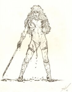 Rating: Explicit Score: 0 Tags: 1girls 2009 angry armor big_breasts bleeding blood boots breasts brutalized chainmail_bikini cuts female female_only frelncer front_view full_body gloves gritted_teeth hand_on_breast holding_object holding_weapon human long_hair marvel marvel_comics monochrome mostly_nude pubic_hair pussy red_sonja red_sonja_(comics) rule34 simple_background solo standing straight_hair sword torn_clothing wavy_hair weapon white_background wound wounded User: bunchy7s