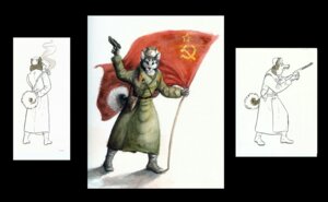 Rating: Safe Score: 0 Tags: anthro black_body black_fur canid canine canis cigarette clothing communism domestic_dog e621 flag fur gun hammer_and_sickle handgun hat headgear headwear husky male mammal meradragon military multicolored_body multicolored_fur nordic_sled_dog pistol politics ppsh-41 ranged_weapon russian smoking soldier solo soviet_flag soviet_union spitz submachine_gun tail tokarev tt-33 two_tone_body two_tone_fur uniform ushanka warrior weapon white_body white_fur white_tail User: bunchy7s