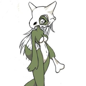 Rating: Questionable Score: 0 Tags: 1:1 anthro biped bone bone_mask breasts cubone e621 empressvixena featureless_breasts female generation_1_pokemon hair holding_object long_hair looking_aside looking_at_viewer low_res mask mostly_nude nintendo pokemon pokemon_(species) pokemorph simple_background skull skull_mask solo standing tail white_background white_eyes white_hair User: bunchy7s