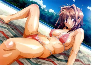 Rating: Questionable Score: 0 Tags: 2006 arm_support beige_skin bikini blush breasts brown_eyes brown_hair clothes color day erect_nipples female female_only kawai_rie looking_at_viewer lovers_(game) medium_breasts nipples official_art outdoors rule34 solo spread_legs swimsuit tagme taki_minashika wet User: bunchy7s