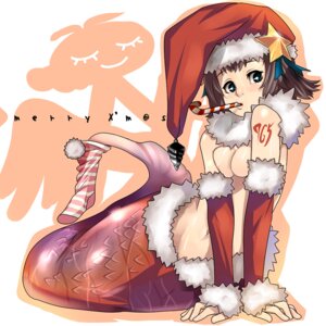 Rating: Explicit Score: 0 Tags: 1girls amami_haruka ban brown_hair christmas detached_sleeves female female_only green_eyes human idolmaster merfolk mermaid monster_girl nipple_slip nipples no_bra original rule34 scales solo topless User: bunchy7s