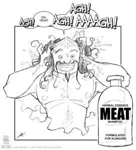 Rating: Safe Score: 0 Tags: alien alien_humanoid conditional_dnp dialogue e621 english_text humanoid humor jollyjack klingon male monochrome nipples nude shampoo shower solo star_trek text User: bunchy7s