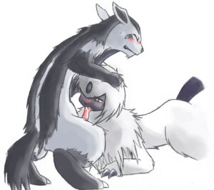 Rating: Explicit Score: 0 Tags: absol ambiguous_gender blush bodily_fluids chest_tuft claws duo e621 erection fangs fellatio feral feral_on_feral fur generation_3_pokemon genital_fluids genitals interspecies licking male mammal mightyena nintendo oral penile penis penis_lick pink_penis pokemon pokemon_(species) red_eyes saliva sex simple_background tail tapering_penis teeth tongue tongue_out tuft unknown_artist white_background white_body white_fur User: bunchy7s