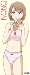 Rating: Questionable Score: 0 Tags: character_name copyright_name english_text female lingerie moriya_naoki nono_(planetes) planetes rule34 signature solo stuffed_animal stuffed_toy teddy_bear text underwear User: bunchy7s